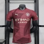 (Player Version) 24-25 Man City 3nd Away Kit Jersey Football Shirt