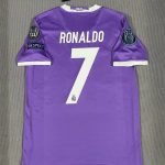 Ronaldo#7 Real Madrid Away Kit Retro Jersey 16-17 Football Shirt YH