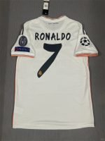 Ronaldo#7 Real Madrid Home Kit Retro Jersey 13-14 Football Shirt YH
