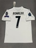 Ronaldo#7 Real Madrid Home Kit Retro Jersey 18-19 Football Shirt YH