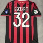 Beckham#32 AC Milan Home Kit Retro Jersey Football Shirt 09-10 YH