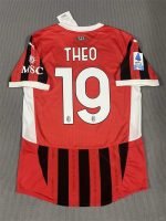 Theo#19 AC Milan Home Kit Jersey [Player Version] Football Shirt 24-25 YH