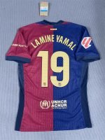 Lamine Yamal#19 Barcelona Home Kit Jersey [Player Version] Football Shirt 24-25 YH