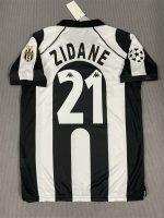 Zidane#21 Juventus Home Kit Retro Jersey 97-98 Football Shirt YH