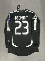 Beckham#23 Real Madrid Away Kit Retro Jersey 06-07 Football Shirt YH