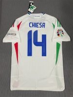 Chiesa#14 Italy Away Kit Jersey Football Shirt 24-25 YH