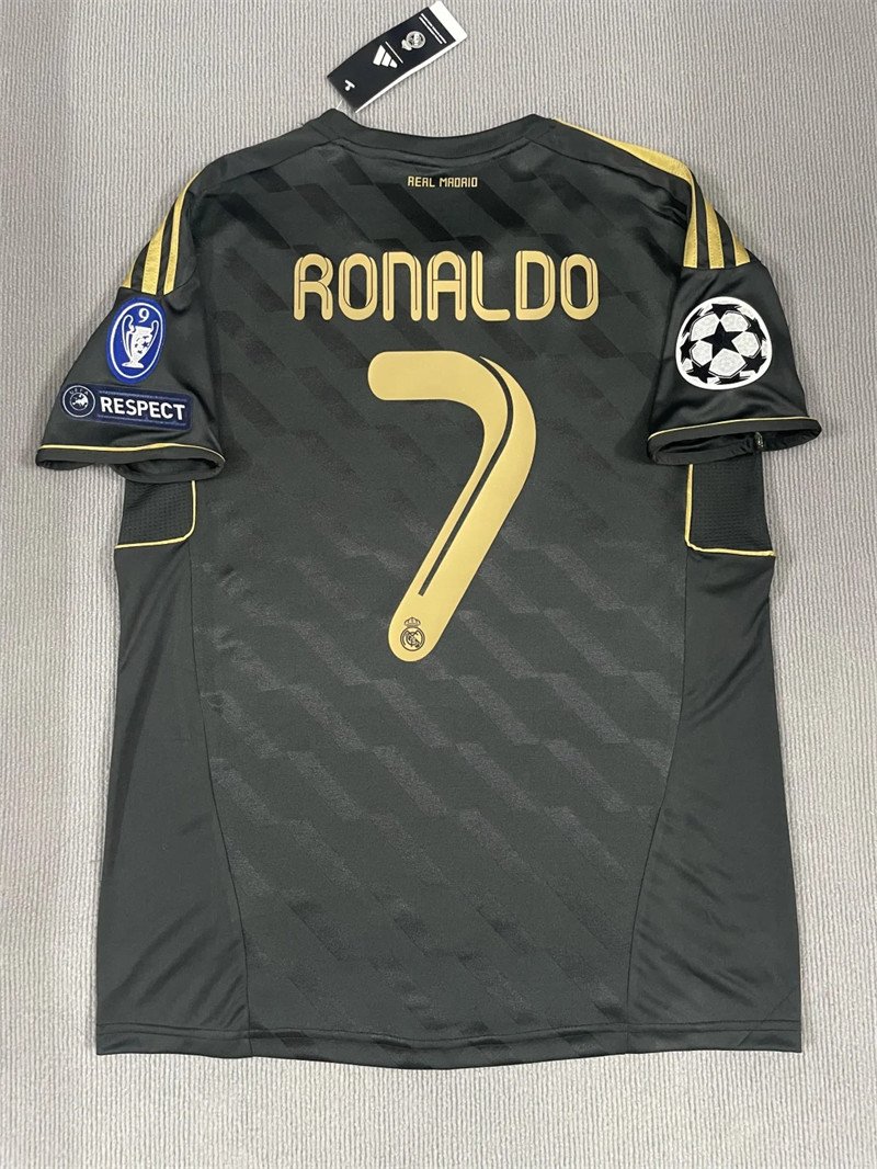 1 Ronaldo#7 Real Madrid Away Kit Retro Jersey 11-12 Football Shirt YH - Image 1