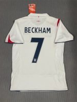 Beckham #7 England 2006 World Cup Home Kit Retro Jersey Football Shirt YH