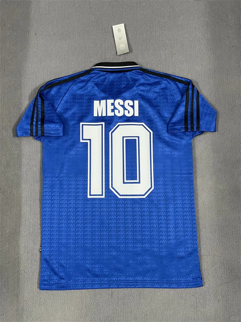 1 Messi#10 Argentina Away Kit 94 Retro Jersey Football Shirt YH - Image 1