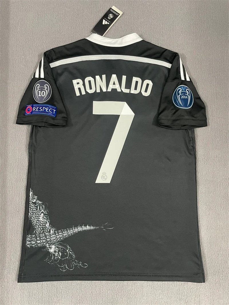 1 Ronaldo#7 Real Madrid Away Kit Retro Jersey 14-15 Football Shirt YH - Image 1