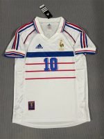 Zidane#10 France Away Kit 98 World Cup Retro Jersey Football Shirt YH - Image 2