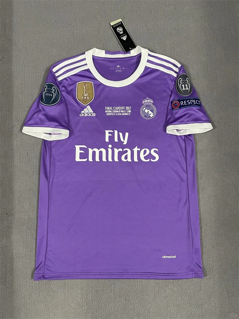 2 Ronaldo#7 Real Madrid Away Kit Retro Jersey 16-17 Football Shirt YH - Image 2