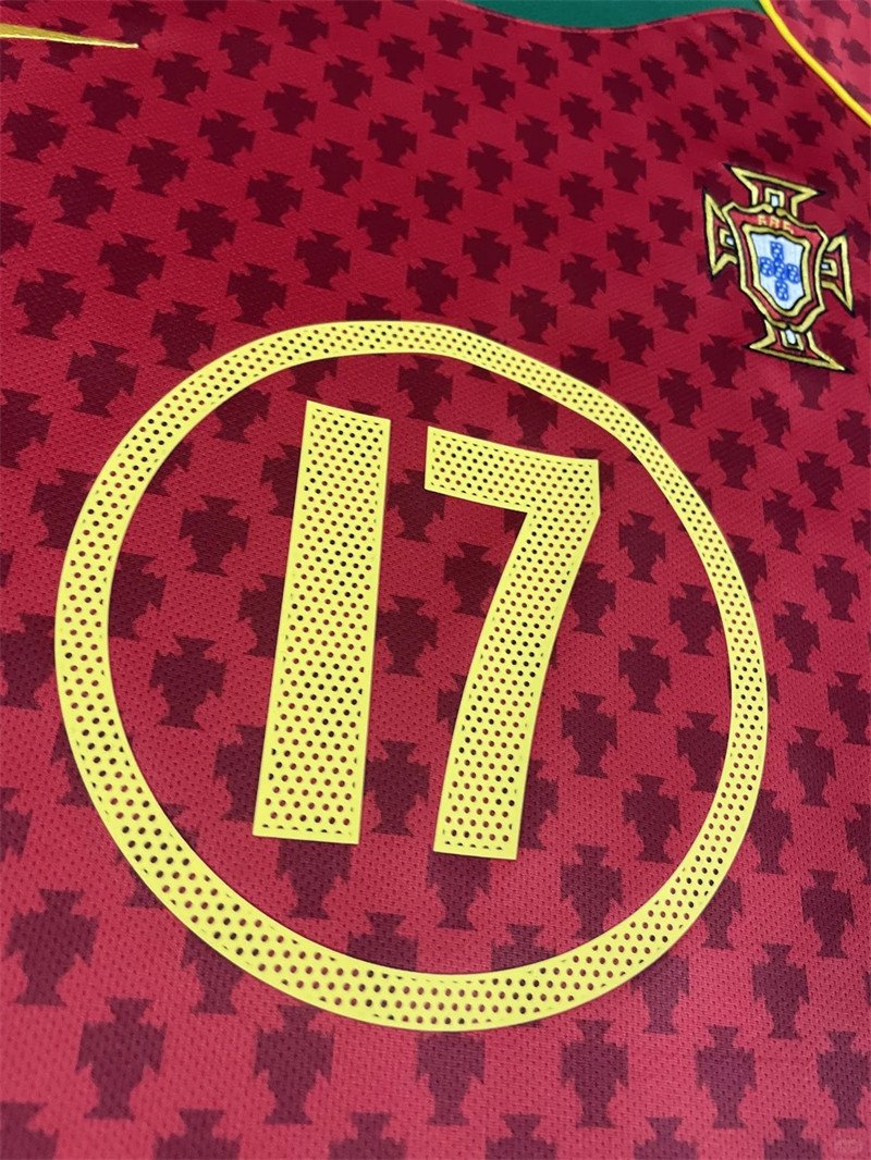 20241111_113959_039 Ronaldo#17 Portugal Home Kit 2004 Retro Jersey Football Shirt YH - Image 6
