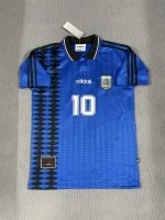Messi#10 Argentina Away Kit 94 Retro Jersey Football Shirt YH - Image 2