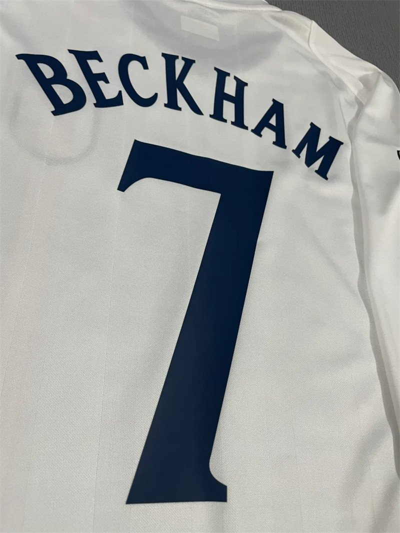 20241111_114049_072 Beckham#7 02 World Cup England Home Kit Retro Jersey Football Shirt YH - Image 3