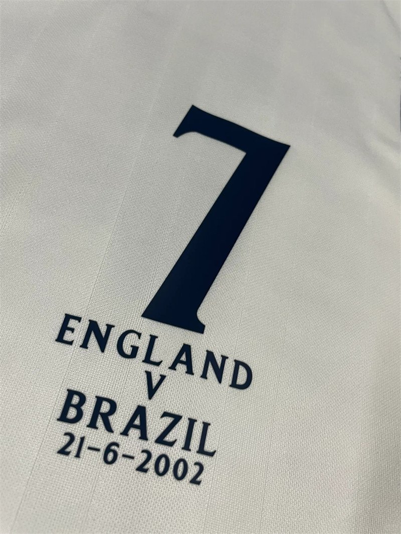20241111_114049_074 Beckham#7 02 World Cup England Home Kit Retro Jersey Football Shirt YH - Image 5
