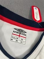 Beckham#7 02 World Cup England Home Kit Retro Jersey Football Shirt YH - Image 8