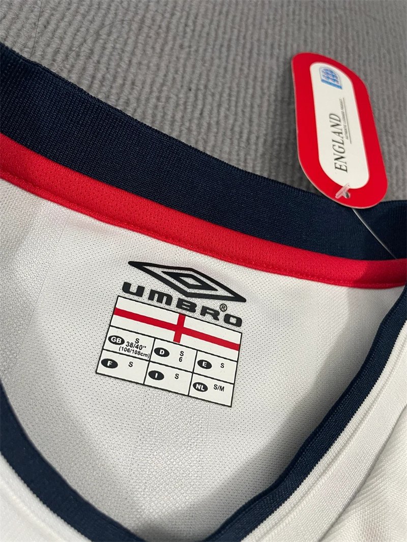 20241111_114049_077 Beckham#7 02 World Cup England Home Kit Retro Jersey Football Shirt YH - Image 8