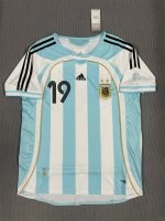 Messi#19 Argentina Home Kit 2006 World Cup Retro Jersey Football Shirt YH - Image 2