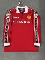 Beckham#7 Manchester United Home Kit Retro Jersey 98-99 Football Shirt YH - Image 7