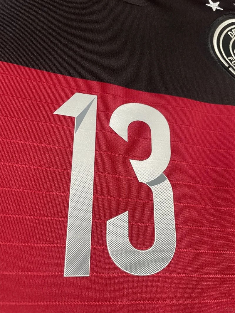 20241111_114118_105 Müller#13 Germany Away Kit 2014 World Cup Retro Jersey Football Shirt YH - Image 6
