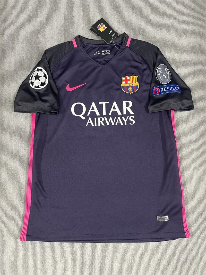 20241111_114140_111 Neymar JR #11 Barcelona Away Kit Retro Jersey 16-17 Football Shirt YH - Image 2