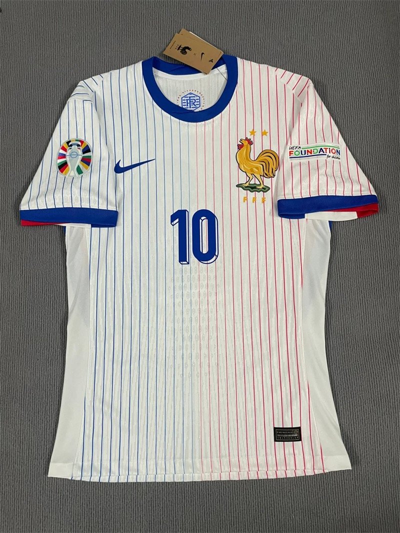 20241111_114348_207 Mbappé#10 France Away Kit Jersey Football Shirt 24-25 YH - Image 2