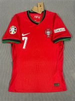Ronaldo#7 Portugal Home Kit Jersey Football Shirt 24-25 YH - Image 2