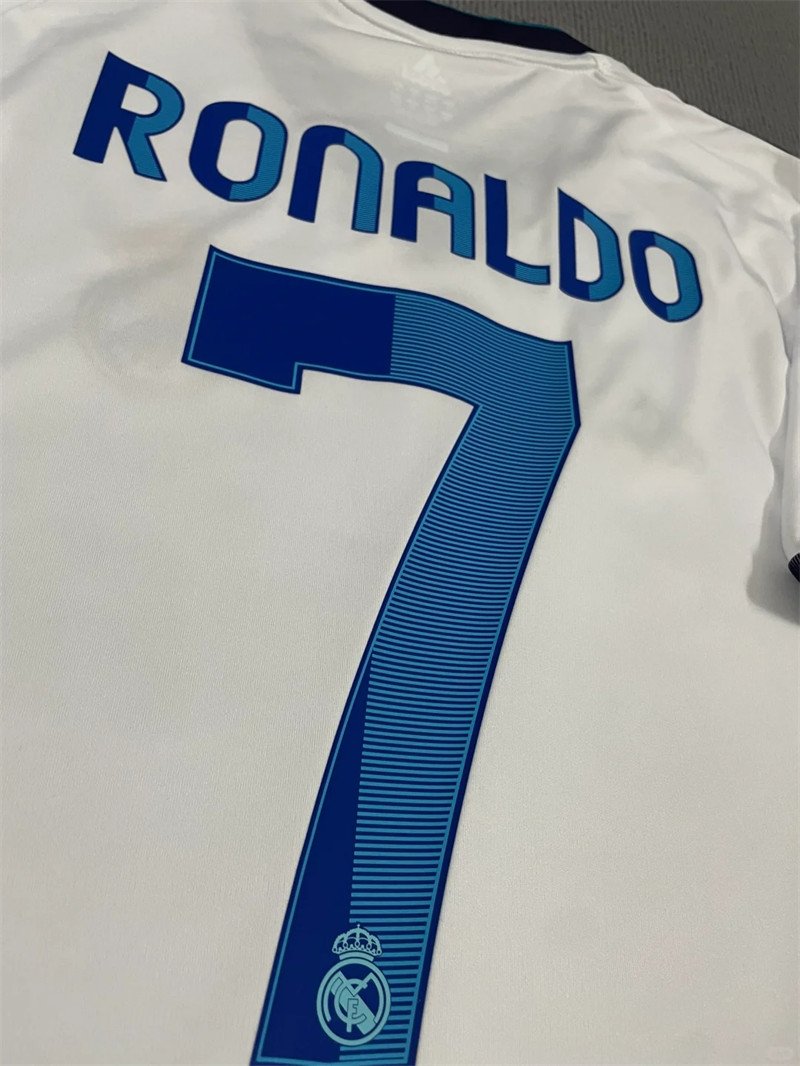 3 Ronaldo#7 Real Madrid Home Kit Retro Jersey 12-13 Football Shirt YH - Image 3