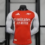 24-25 Arsenal Home Kit Long Sleeve Jersey (Player Version) Football Shirt