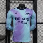 24-25 Arsenal 2nd Away Kit Long Sleeve Jersey (Player Version) Football Shirt