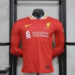 24-25 Liverpool Home Kit [Player Version] Long Sleeve Jersey Football Shirt