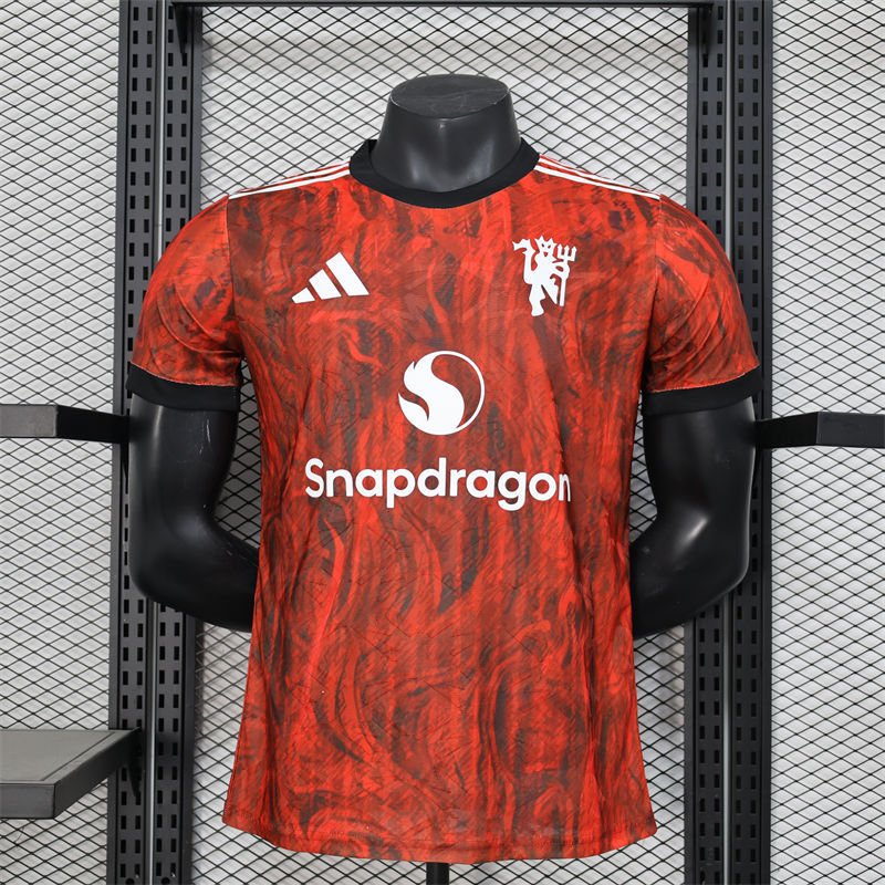0 (1) 25-26 Manchester United Kit Jersey (Player Version) Football Shirt Man08 - Image 1
