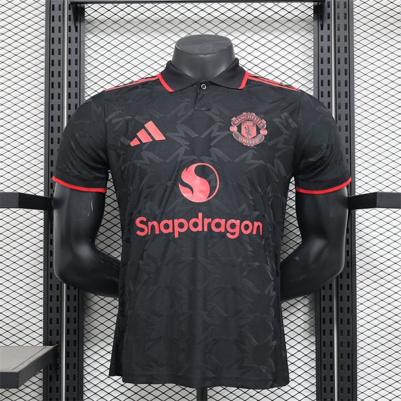 0 (1) 25-26 Manchester United Kit Jersey (Player Version) Football Shirt Man15 - Image 1