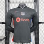 24-25 Barcelona Away Kit Long Sleeve Jersey [Player Version] Football Shirt