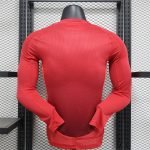 24-25 Man United Home Kit Long Sleeve Jersey (Player Version) Football Shirt - Image 2