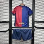 24-25 Kids Barcelona Home Kit Jersey Football Size 16-28 - Image 2