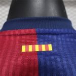24-25 Barcelona Home Kit Long Sleeve Jersey [Player Version] Football Shirt - Image 4
