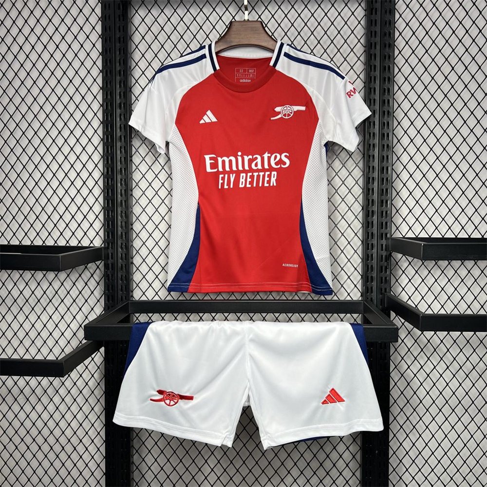 4 24-25 Kids Arsenal Home Jersey Football Kit Size 16-28 - Image 1