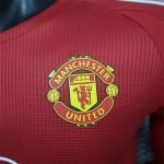 24-25 Man United Home Kit Long Sleeve Jersey (Player Version) Football Shirt - Image 9