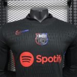 24-25 Barcelona Away Kit Long Sleeve Jersey [Player Version] Football Shirt - Image 11