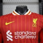 24-25 Liverpool Home Kit [Player Version] Long Sleeve Jersey Football Shirt - Image 10