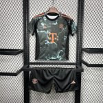 24-25 Kids Bayern Munich Away Jersey Kit Football Size 16-28