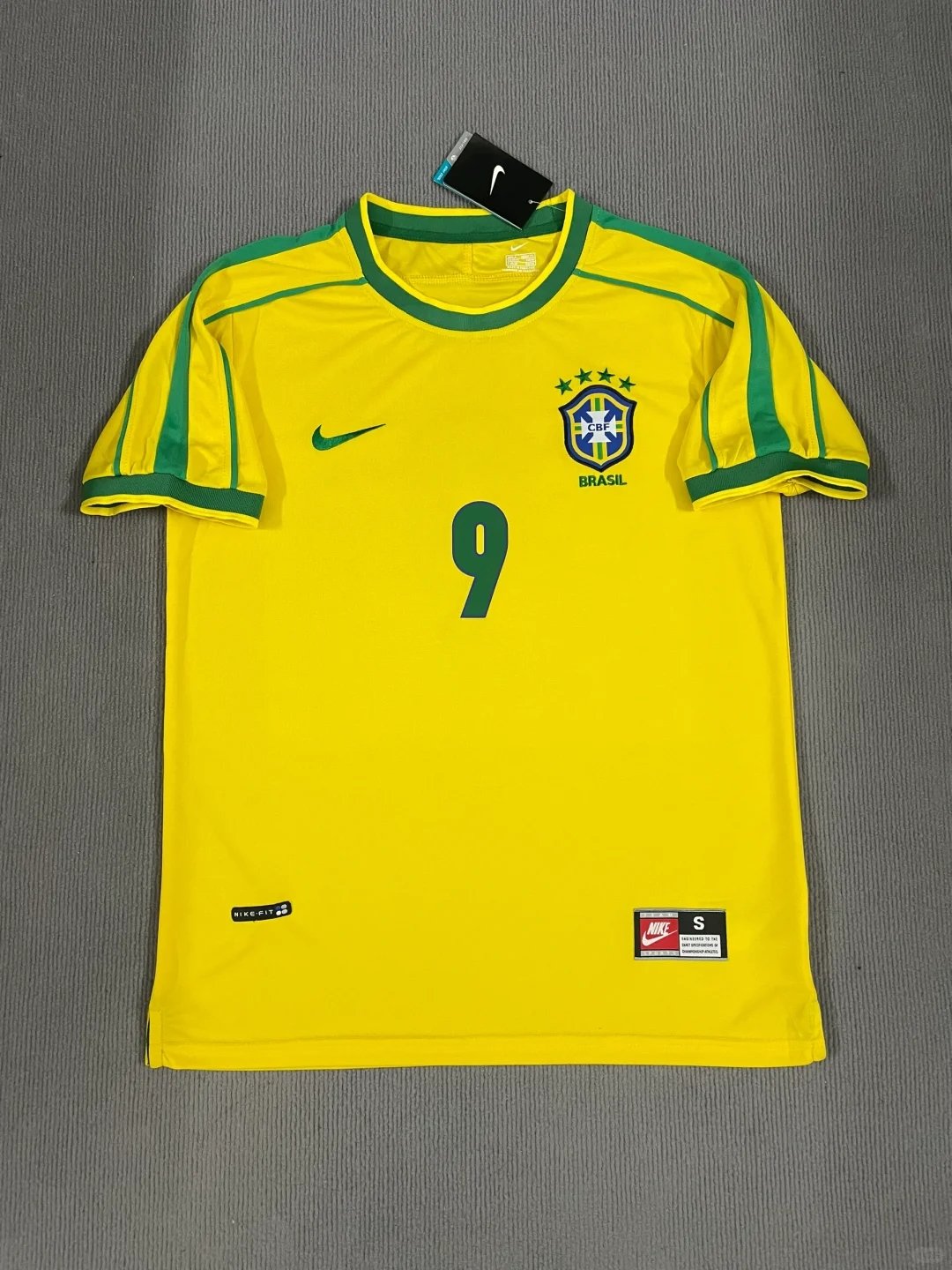 20250419_154441_044 Ronaldo#9 1998 Retro Brazil Home Jersey Football Shirt S-XXL - Image 2