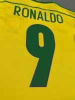 Ronaldo#9 1998 Retro Brazil Home Jersey Football Shirt S-XXL - Image 3