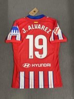 Álvarez#19 Atletico Madrid Home Kit Jersey [Player Version] Football Shirt 24-25