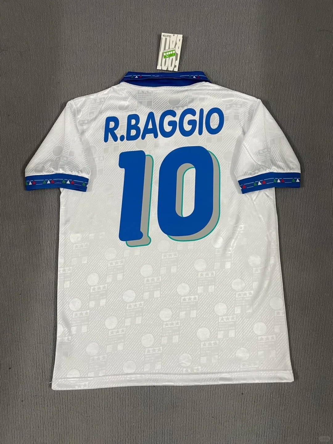 wsxc1743960953120_0 Baggio 1994 Italy Away Jersey Football Shirt - Image 1