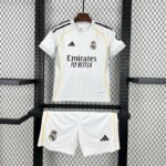 25-26 Kids Real Madrid Home Kit Jersey Football Size 16-28