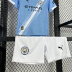 25-26 Kids Manchester City Home Jersey Kit Football Size 16-28 - Image 5