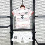 25-26 Kids Bayern Munich Away Jersey Kit Football Size 16-28